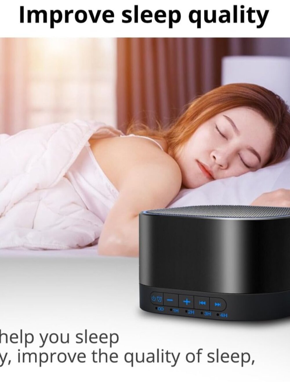Sound White Noise Machine with 20 Non Looping Natural Soothing Sounds and Memory - Picture 9 of 9